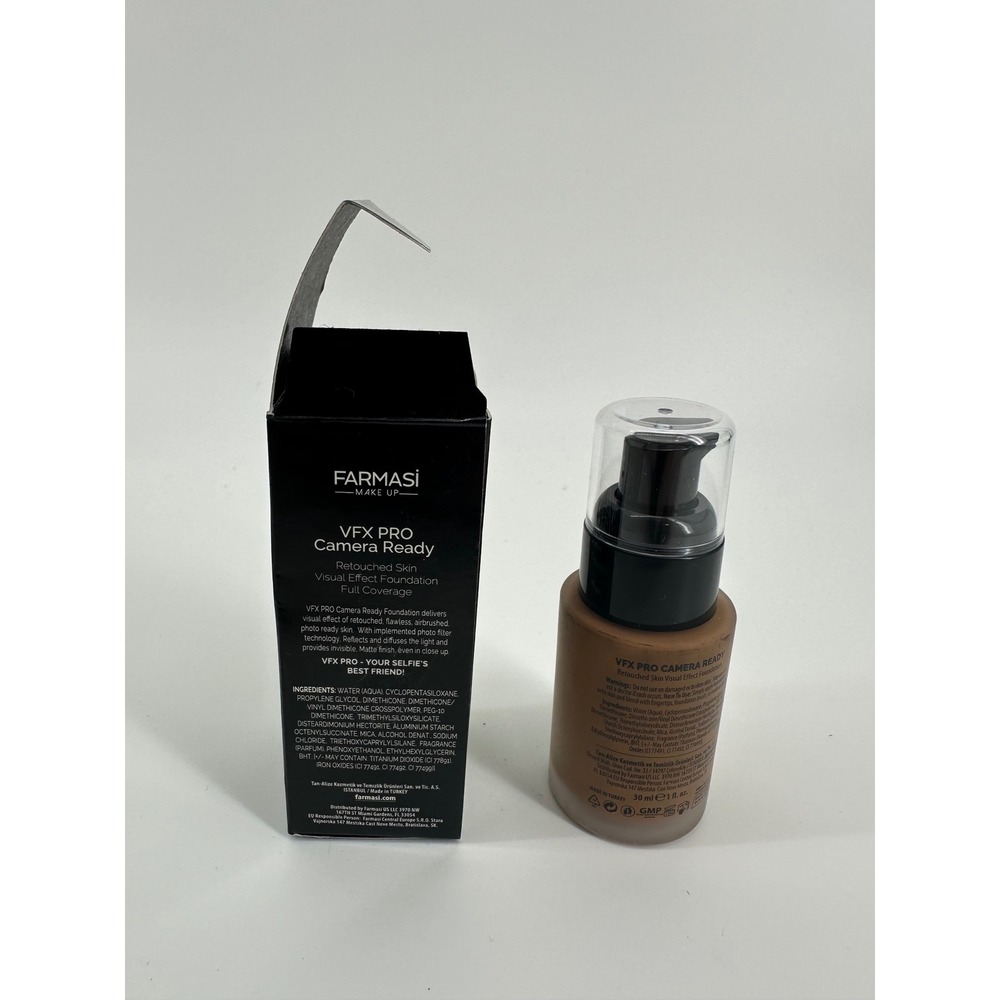 Farmasi VFX Pro Camera Ready Foundation Full Coverage Matte Latte 09 1oz New Box - Picture 2 of 3